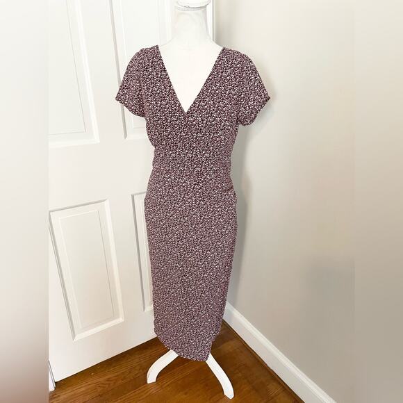 Abercrombie & Fitch Faux Wrap Midi Dress - Picture 2 of 7